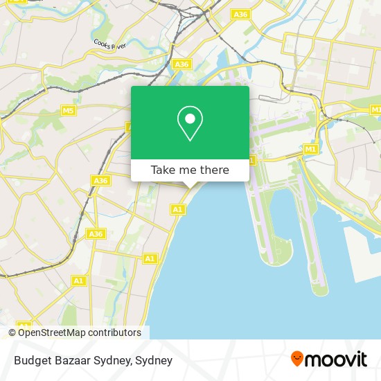 Budget Bazaar Sydney map