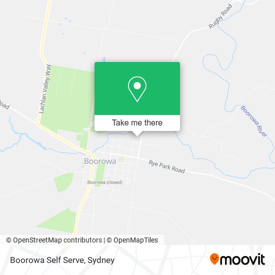 Boorowa Self Serve map