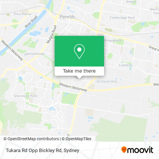 Tukara Rd Opp Bickley Rd map