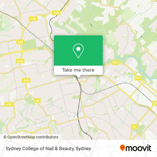 Sydney College of Nail & Beauty map