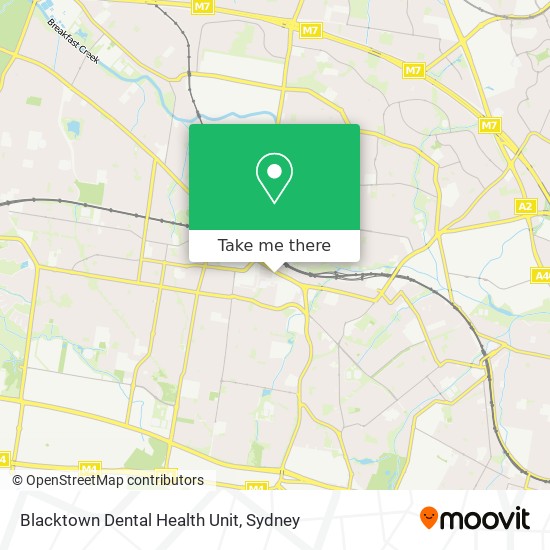 Blacktown Dental Health Unit map