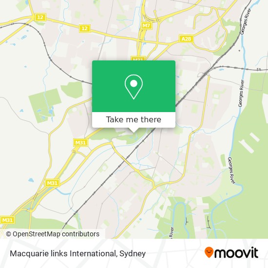 Mapa Macquarie links International