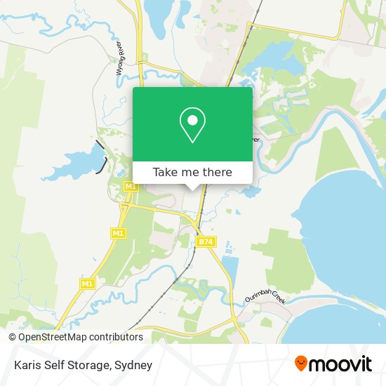 Karis Self Storage map