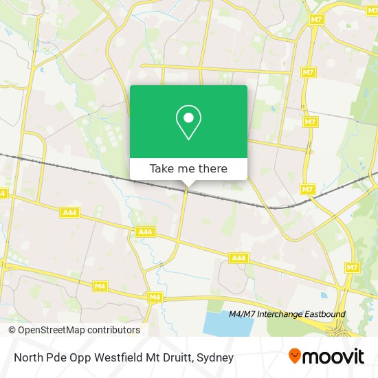 North Pde Opp Westfield Mt Druitt map