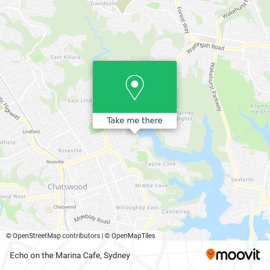 Mapa Echo on the Marina Cafe