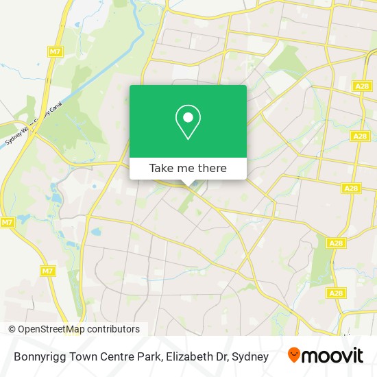 Mapa Bonnyrigg Town Centre Park, Elizabeth Dr