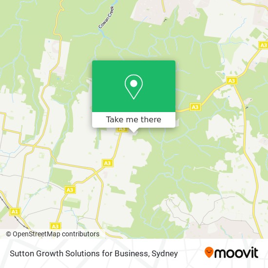 Sutton Growth Solutions for Business map