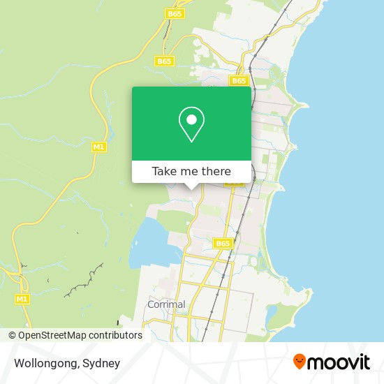 Wollongong map