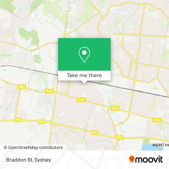 Braddon St map