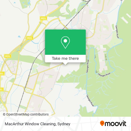 MacArthur Window Cleaning map