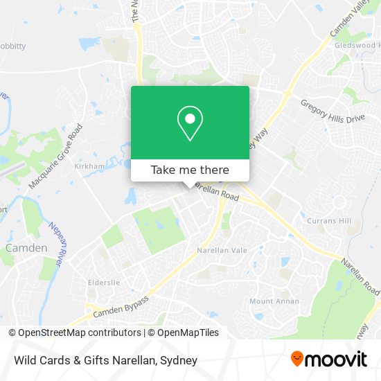 Wild Cards & Gifts Narellan map