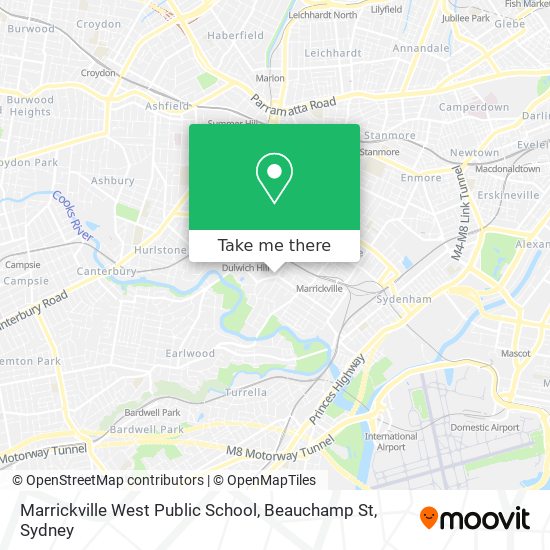 Marrickville West Public School, Beauchamp St map