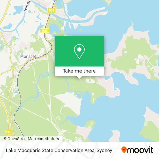 Lake Macquarie State Conservation Area map