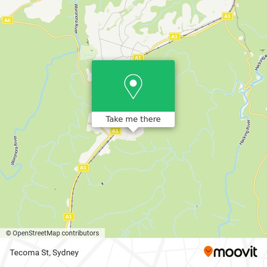 Mapa Tecoma St