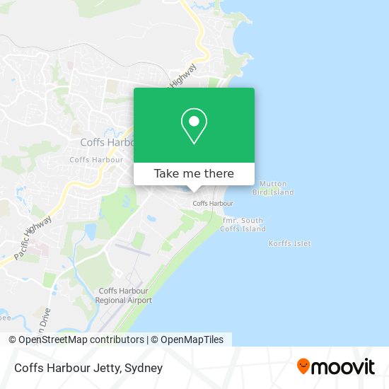 Coffs Harbour Jetty map