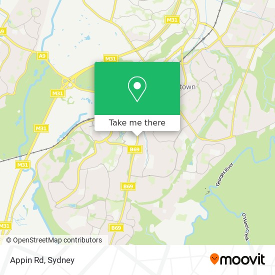 Appin Rd map