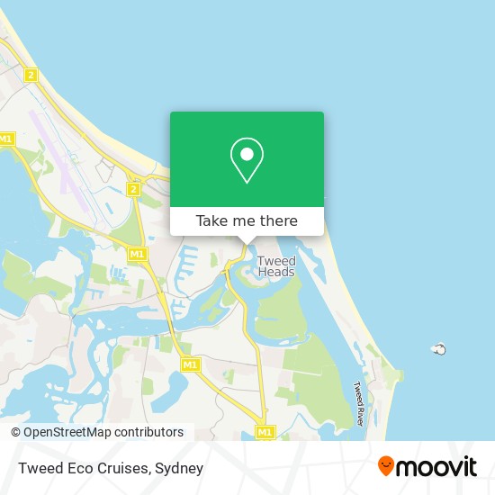 Tweed Eco Cruises map