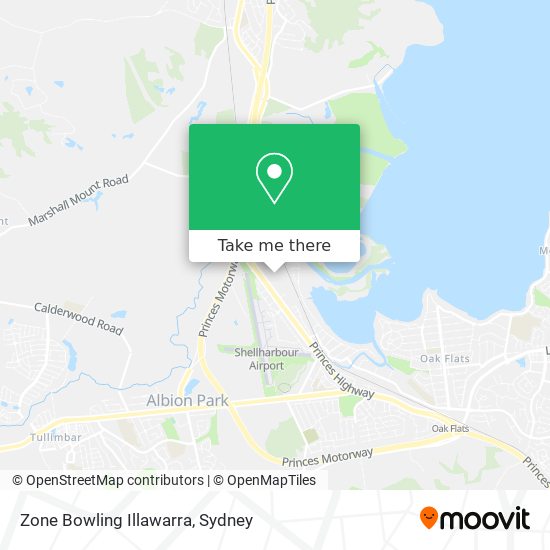 Zone Bowling Illawarra map