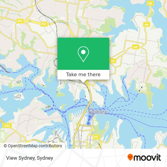 View Sydney map
