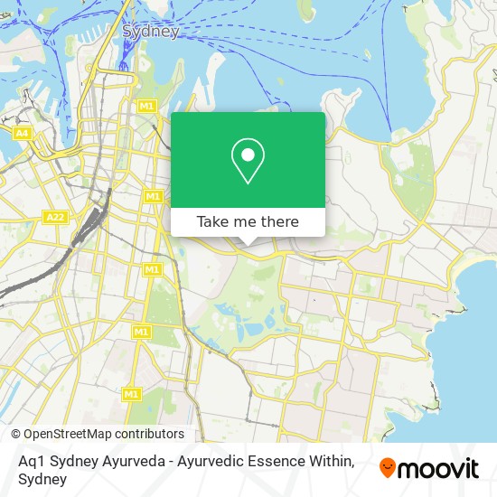 Aq1 Sydney Ayurveda - Ayurvedic Essence Within map