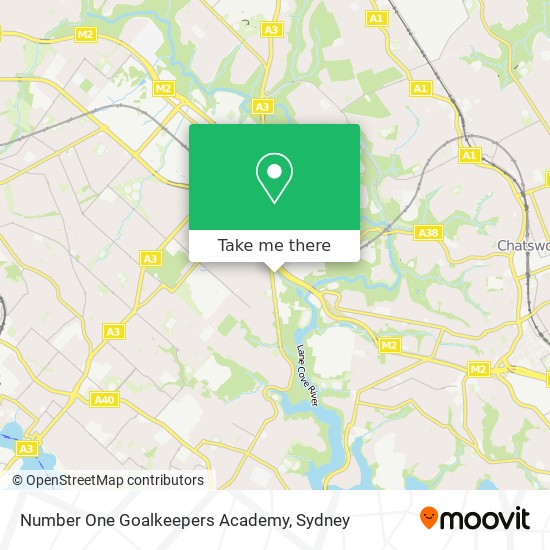 Number One Goalkeepers Academy map