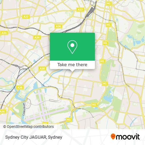 Sydney City JAGUAR map