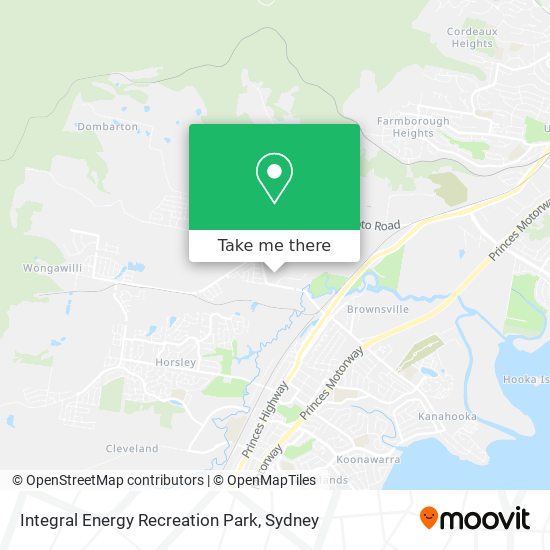 Integral Energy Recreation Park map