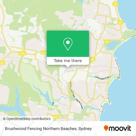 Brushwood Fencing Northern Beaches map