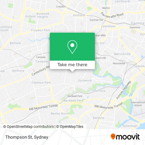 Mapa Thompson St