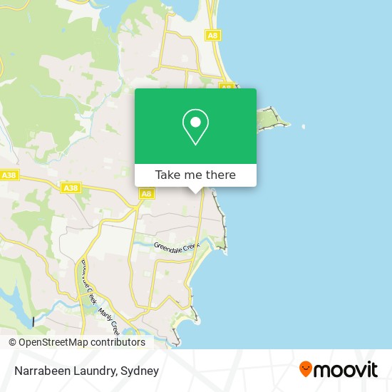 Mapa Narrabeen Laundry