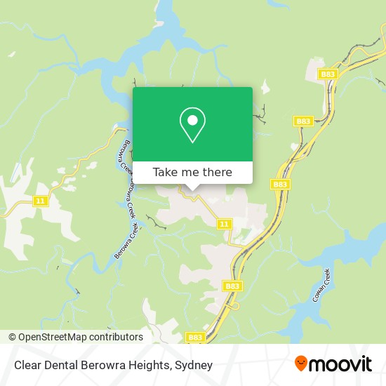 Mapa Clear Dental Berowra Heights