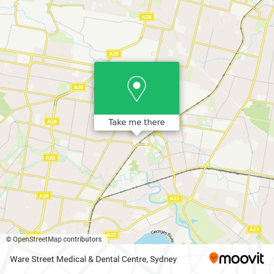 Mapa Ware Street Medical & Dental Centre