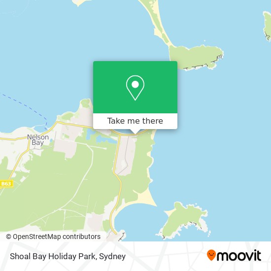 How to get to Shoal Bay Holiday Park in Shoal Bay by Bus or Train
