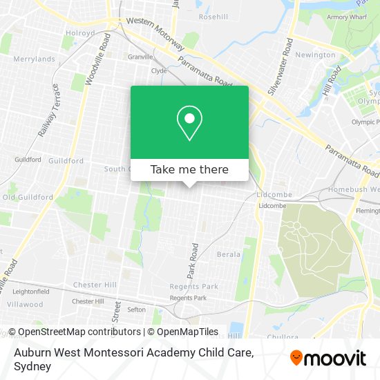 Auburn West Montessori Academy Child Care map