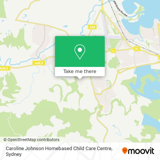 Mapa Caroline Johnson Homebased Child Care Centre