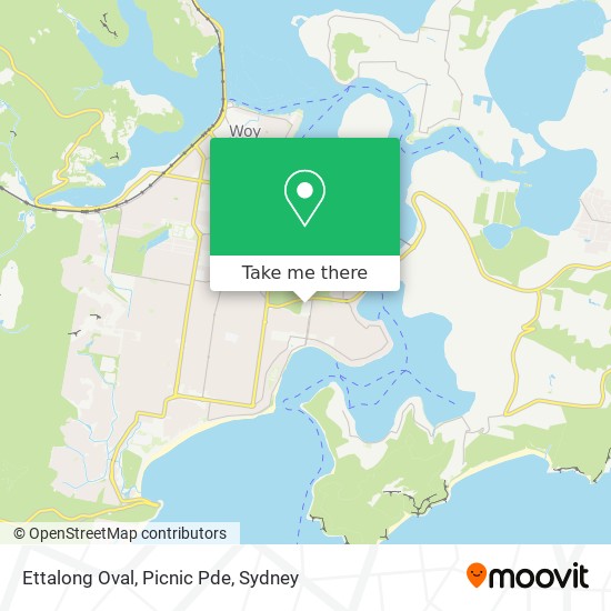 Mapa Ettalong Oval, Picnic Pde