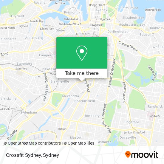 Crossfit Sydney map