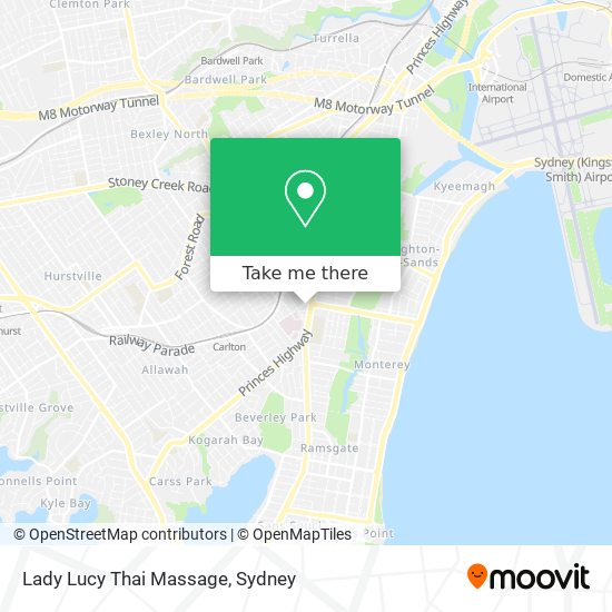Lady Lucy Thai Massage map