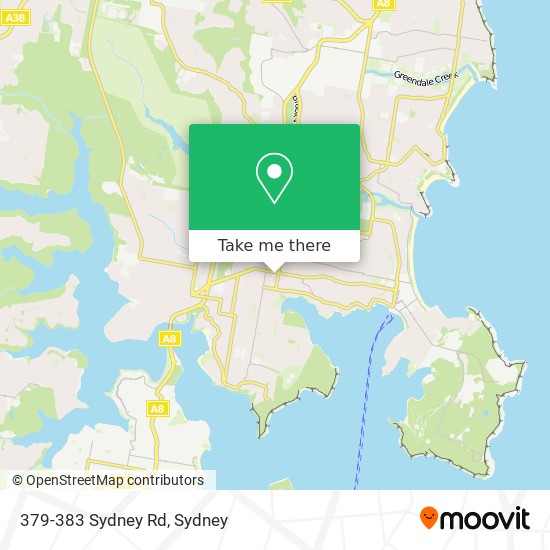 Mapa 379-383 Sydney Rd