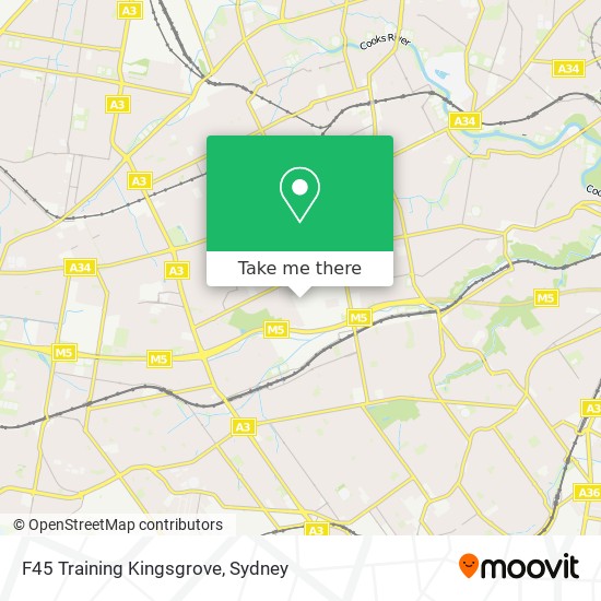 Mapa F45 Training Kingsgrove