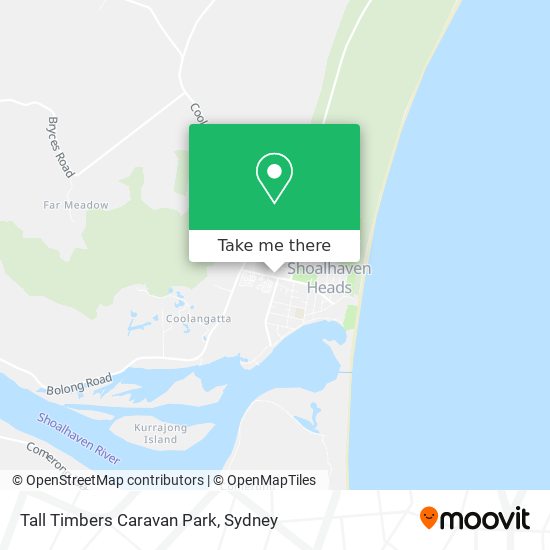 Tall Timbers Caravan Park map