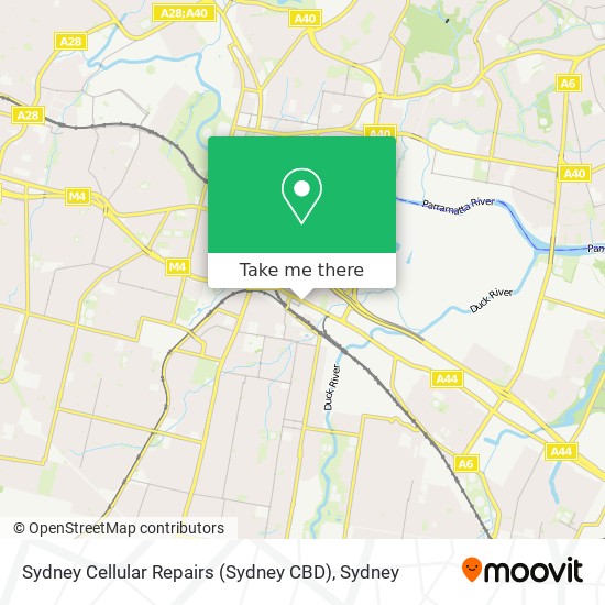 Mapa Sydney Cellular Repairs (Sydney CBD)