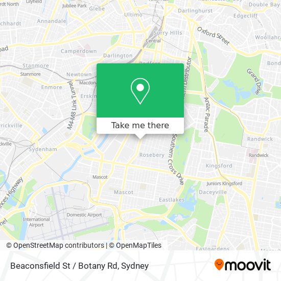Mapa Beaconsfield St / Botany Rd