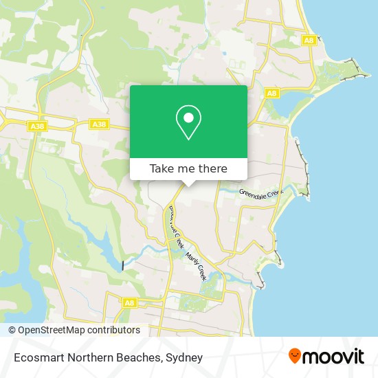 Mapa Ecosmart Northern Beaches