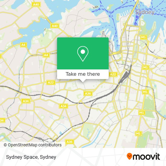 Sydney Space map