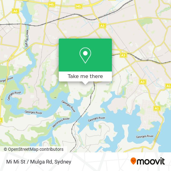 Mapa Mi Mi St / Mulga Rd