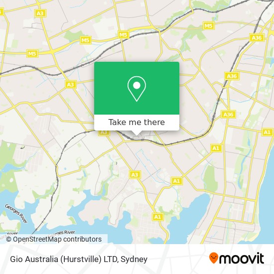 Gio Australia (Hurstville) LTD map