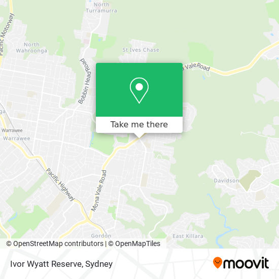 Ivor Wyatt Reserve map