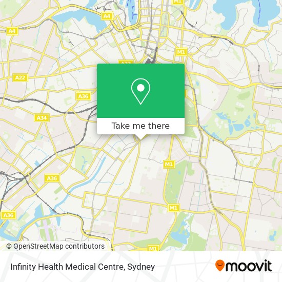 Mapa Infinity Health Medical Centre