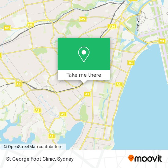 St George Foot Clinic map